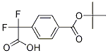 2-(4-(tert-butoxycarbonyl)phenyl)-2,2-difluoroacetic acid Struktur