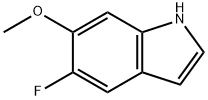 5-氟-6-甲氧基-1H-吲哚, 1211595-72-0, 结构式