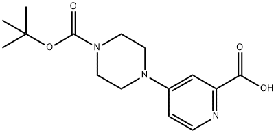 4-(4-(tert-butoxycarbonyl)piperazin-1-yl)picolinic acid Structure