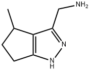 3-CyclopentapyrazoleMethanaMine, 1,4,5,6-tetrahydro-4-Methyl- Struktur