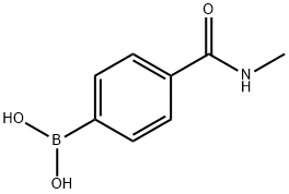 4-(メチルカルバモイル)フェニルボロン酸 化学構造式