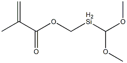 (甲基丙烯酰氧甲基)甲基二甲氧基硅烷 结构式