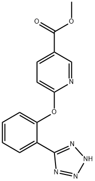 Methyl 6-(2-(1H-tetrazol-5-yl)phenoxy)nicotinate Struktur