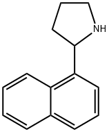 2-(1-ナフチル)ピロリジン 化学構造式