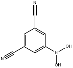 3,5-二氰基苯硼酸, 1212021-54-9, 结构式