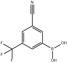 (3-Cyano-5-(trifluoroMethyl)phenyl)boronic acid 化学構造式