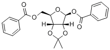 1,5-DI-O-BENZOYL-2,3-O-ISOPROPYLIDENE-BETA-D-RIBOFURANOSE Structure