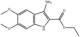 ethyl 3-amino-5,6-dimethoxy-1H-indole-2-carboxylate Structure
