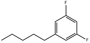 1,3-ジフルオロ-5-ペンチルベンゼン 化学構造式