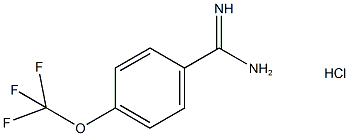 4-三氟甲氧基苯甲脒(HCL) 结构式