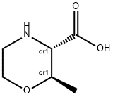 (2R,3S)-2-methylmorpholine-3-carboxylic acid Structure