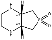 CIS-オクタヒドロチエノ[3,4-B]ピラジン6,6-ジオキシド 化学構造式
