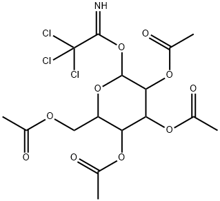 2,3,4,6-Tetra-O-acetyl-a-D-mannopyranosyltrichloroacetimidate Struktur