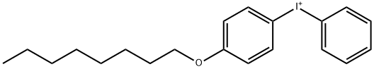 [4-(辛氧基)苯基]苯基-碘盐, 121239-74-5, 结构式