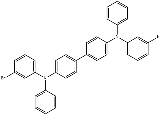 N,N'-二(3-溴苯基)-N,N'-二苯基联苯-4,4'-,121246-40-0,结构式