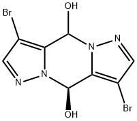 4-ブロモ-1H-ピラゾール-5-カルボキシアルデヒド二量体 化学構造式