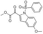 METHYL 5-METHOXY-ALPHA-OXO-1-(PHENYLSULFONYL)INDOLE-2-ACETATE 结构式