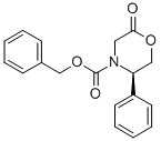 (5R)-3,4,5,6-TETRAHYDRO-5-PHENYL-N-(BENZYLOXYCARBONYL)-4(H)-1,4-OXAZIN-2-ONE Structure