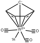 环戊基三羰基氢化物钨 结构式