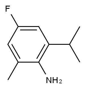 4-氟-2-异丙基-6-甲基苯胺, 121286-45-1, 结构式