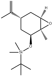6-tert-ButyldiMethylsilyloxy-4-(1-Methylethenyl)-1-Methyl-cyclohexane 1,2-Epoxide Structure
