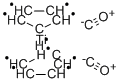ビス(シクロペンタジエニル)ジカルボニルチタン(II) 化学構造式