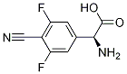 (S)-2-aMino-2-(4-cyano-3,5-difluorophenyl)acetic acid Struktur
