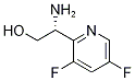 (R)-2-アミノ-2-(3,5-ジフルオロピリジン-2-イル)エタノール 化学構造式