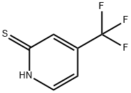 4-(TRIFLUOROMETHYL)PYRIDINE-2-THIOL, 121307-79-7, 结构式