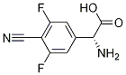 (R)-2-aMino-2-(4-cyano-3,5-difluorophenyl)acetic acid Structure