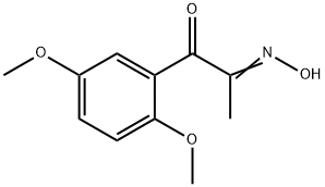 1-(2,5-Dimethoxyphenyl)-2-oximino-1-propanone 化学構造式
