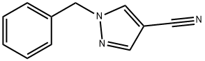 1-BENZYL-1H-PYRAZOLE-4-CARBONITRILE 化学構造式