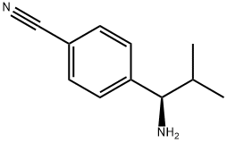 (R)-4-(1-氨基-2-甲基丙基)苯腈, 1213584-51-0, 结构式