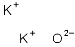 Potassium oxide Struktur