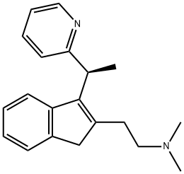 (S)-(+)-DIMETHINDENE MALEATE 结构式