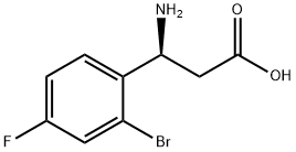 Benzenepropanoic acid, .beta.-aMino-2-broMo-4-fluoro-, (.beta.S)- Structure