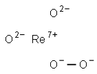 rhenium dioxide peroxide  Struktur