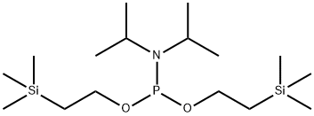 Bis(2-(trimethylsilyl)ethyl) diisopropylphosphoramidite Structure