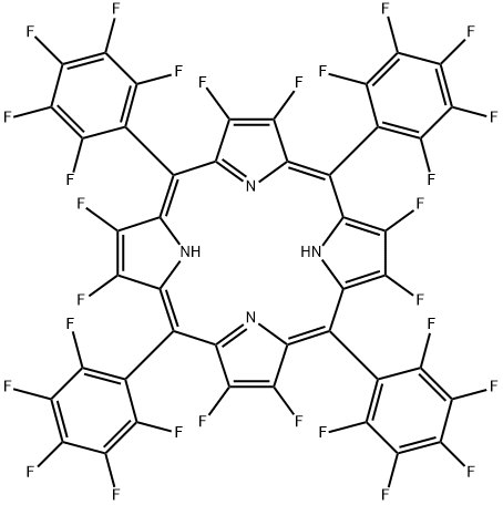 2,3,7,8,12,13,17,18 - 八氟 - 5 ,10,15,20 -四(五氟苯基) - 21H, 23H -卟啉 结构式