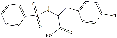 3-(4-chlorophenyl)-2-[(phenylsulfonyl)amino]propanoic acid|