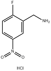 (2-フルオロ-5-ニトロフェニル)メタンアミン塩酸塩 化学構造式