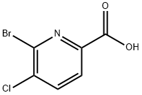 6-溴-5-氯吡啶-2-羧酸, 1214328-42-3, 结构式