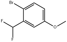 1-broMo-2-(difluoroMethyl)-4-Methoxybenzene Struktur
