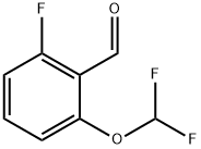 2-(ジフルオロメトキシ)-6-フルオロベンズアルデヒド 化学構造式