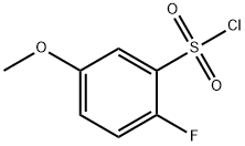 2-fluoro-5-Methoxybenzene-1-sulfonyl chloride Struktur