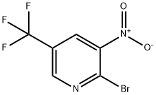 2-Bromo-3-nitro-5-(trifluoromethyl)pyridine Struktur