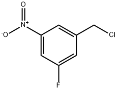 1-(クロロメチル)-3-フルオロ-5-ニトロベンゼン 化学構造式