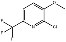 2-Chloro-3-methoxy-6-(trifluoromethyl)pyridine 结构式