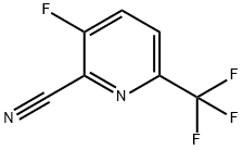 3-氟-6-三氟甲基吡啶-2-甲腈, 1214348-68-1, 结构式