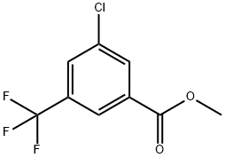 3-氯-5-(三氟甲基)苯甲酸甲酯, 1214361-12-2, 结构式